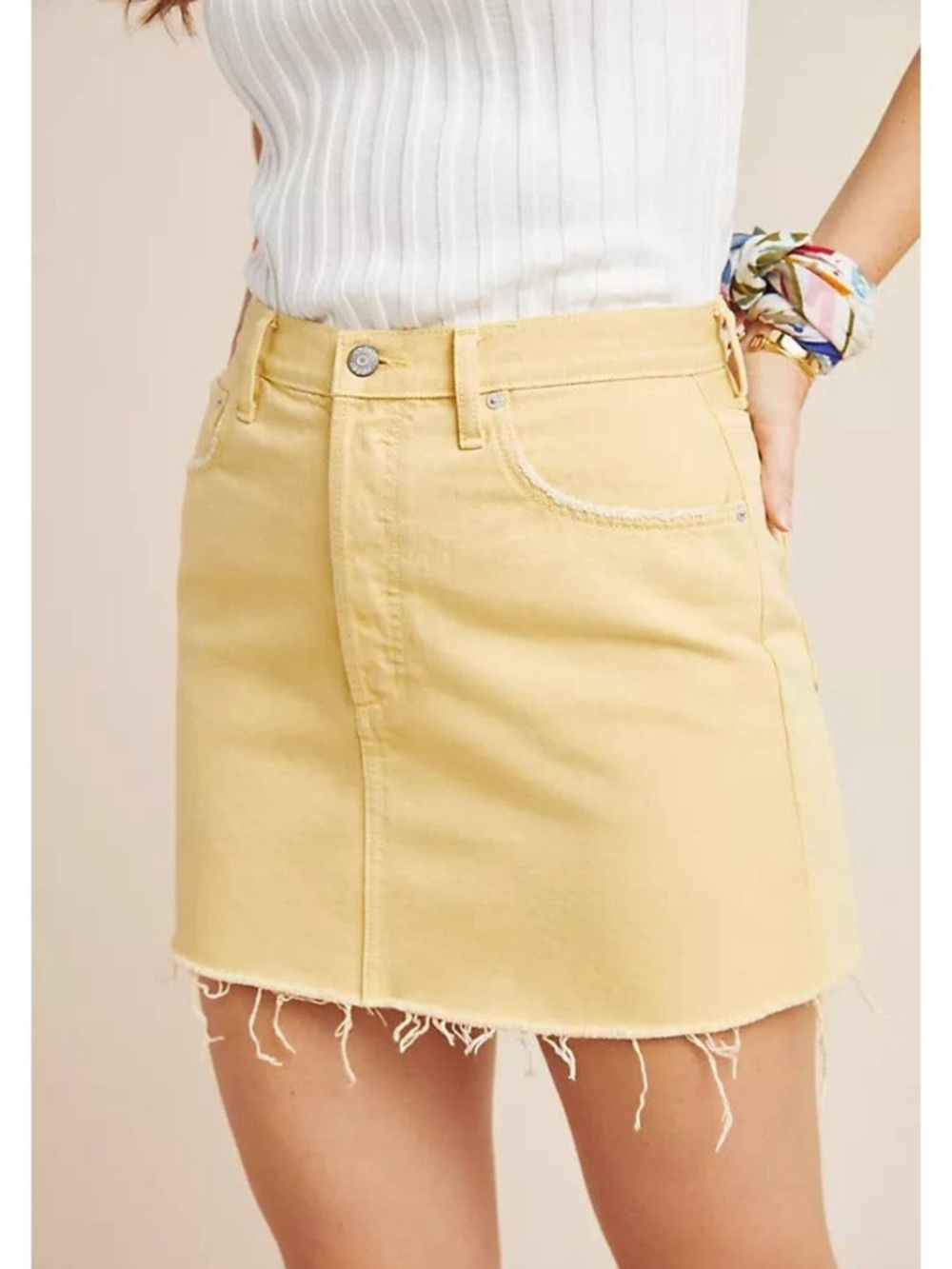 Boyish by Her yellow denim skirt 26